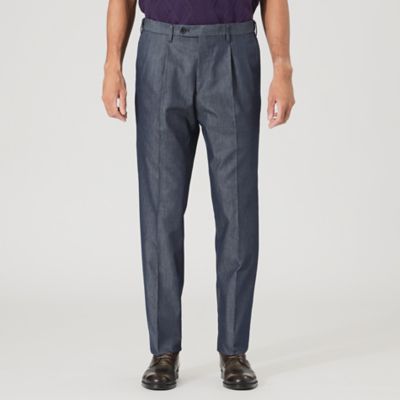 【Ａｄｊｕｓｔａｂｌｅ　Ｆｉｔ】コットンデニムライクツイルトラウザーズ（Ｆ１Ｒ２３２３９＿＿）