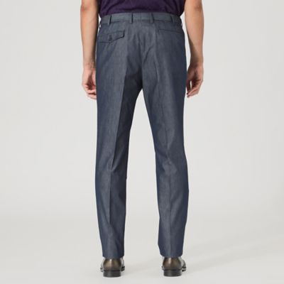 【Ａｄｊｕｓｔａｂｌｅ　Ｆｉｔ】コットンデニムライクツイルトラウザーズ（Ｆ１Ｒ２３２３９＿＿）