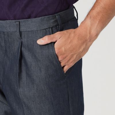 【Ａｄｊｕｓｔａｂｌｅ　Ｆｉｔ】コットンデニムライクツイルトラウザーズ（Ｆ１Ｒ２３２３９＿＿）