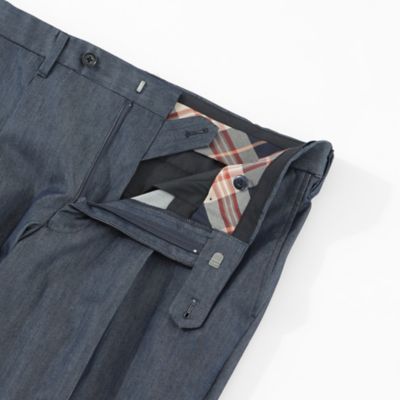 【Ａｄｊｕｓｔａｂｌｅ　Ｆｉｔ】コットンデニムライクツイルトラウザーズ（Ｆ１Ｒ２３２３９＿＿）