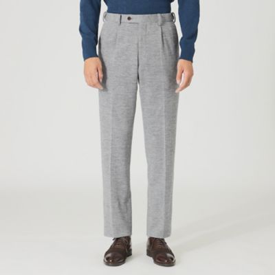 【セットアップ対応可能】【Ａｄｊｕｓｔａｂｌｅ　Ｆｉｔ】ウールミックスコットンジャージトラウザーズ（Ｆ１Ｒ２３４１４＿＿）