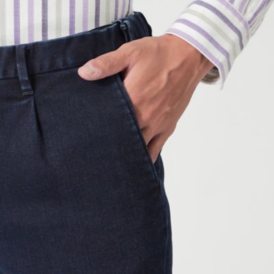 【Ａｄｊｕｓｔａｂｌｅ　Ｆｉｔ】【ウォッシャブル】裏起毛ストレッチデニムトラウザーズ（Ｆ１Ｒ２３４６２＿＿）