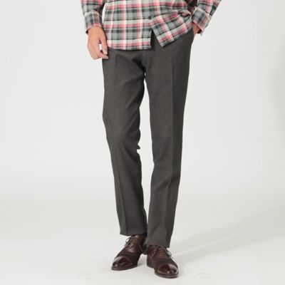 ＜THE SCOTCH HOUSE (Men)＞【Ａｄｊｕｓｔａｂｌｅ　Ｆｉｔ】【ウォッシャブル】四者混ツイルトラウザーズ（Ｆ１Ｒ２４４０７＿＿）