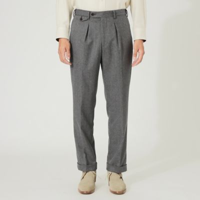 【サライ掲載】【Ａｄｊｕｓｔａｂｌｅ　Ｆｉｔ】５０ｔｈ　Ａｎｎｉｖｅｒｓａｒｙ　フランネルトラウザーズ（Ｆ１Ｒ２６２３７＿＿）