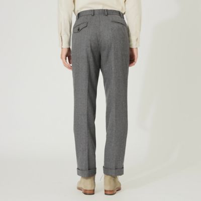 【サライ掲載】【Ａｄｊｕｓｔａｂｌｅ　Ｆｉｔ】５０ｔｈ　Ａｎｎｉｖｅｒｓａｒｙ　フランネルトラウザーズ（Ｆ１Ｒ２６２３７＿＿）