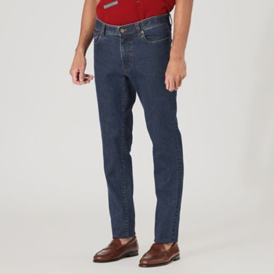 ザ・スコッチハウス デニム ウエスト85cm Adjustable Fit】コットンデニムライクツイル