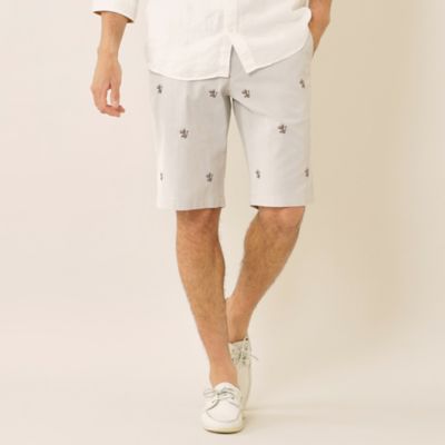 ＜THE SCOTCH HOUSE (Men)＞エンブロイダリーショートパンツ（Ｆ１Ｒ８１１７０＿＿）