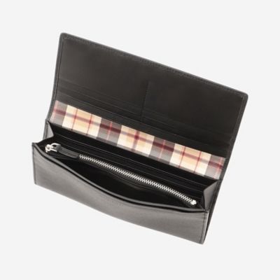 【ＷＥＢ限定】ソフト型押しレザー　　ハウスチェック長財布（Ｇ１２７６００２＿＿）