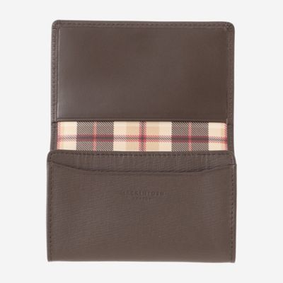 【ＷＥＢ限定】ソフト型押しレザー　　ハウスチェック名刺入れ（Ｇ１２７８００２＿＿）