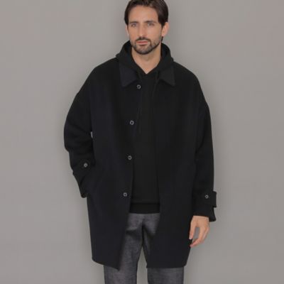 ＜MACKINTOSH LONDON (Men)＞【ＬＥＯＮ掲載】【ＲＯＳＬＥＹ／ロズリー】ウールリバーステンカラーコート（Ｇ１Ｂ２３４０１＿＿）