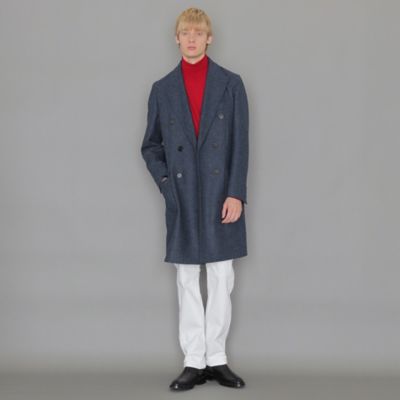 ダブルブレスティッドコート MOON／ムーン】ウールツイルダブルブレステッドコート