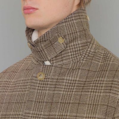 【ＤＵＮＦＯＲＤ】【Ｌｏｒｏ　Ｐｉａｎａ／ロロ・ピアーナ】グレンチェックウールステンカラーコート（Ｇ１Ｂ７１００４＿＿）