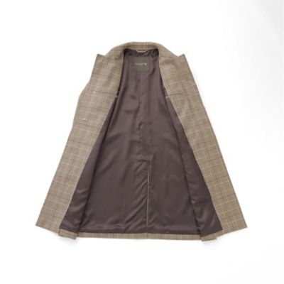【ＤＵＮＦＯＲＤ】【Ｌｏｒｏ　Ｐｉａｎａ／ロロ・ピアーナ】グレンチェックウールステンカラーコート（Ｇ１Ｂ７１００４＿＿）