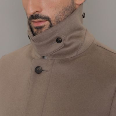 美品✨ マッキントッシュ ロンドン　Pコート　ステンカラー　ダブル　カシミヤ DUNFORD】ウールカシミヤビーバーステンカラーコート