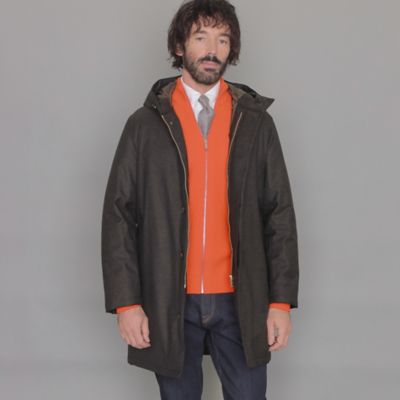＜MACKINTOSH LONDON (Men)＞【ＤＵＮＦＯＲＤ　ＨＯＯＤ　ＤＯＷＮ】サキソニーボンディングダウンコート（Ｇ１Ｃ０１２２６＿＿）