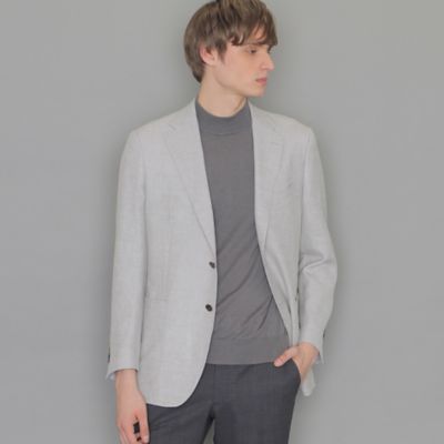 ＜MACKINTOSH LONDON (Men)＞【ＮＥＷ　ＢＲＩＤＧＥ】　【Ｌｏｒｏ　Ｐｉａｎａ／ロロ・ピアーナ】ＳＵＭＭＥＲＴＩＭＥ　ドビー無地ジャケット（Ｇ１Ｄ１８３００ＢＢ）