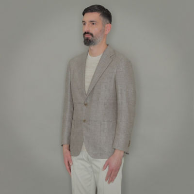 絹ツイードグレンチェックジャケット（Ｇ１Ｅ０２１１５＿＿） の通販