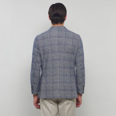 【ＦＬＥＸ　ＪＥＲＳＥＹ】【ＬＡＮＩＦＩＣＩＯ　ＲＯＭＡ／ラニフィーチョ　ローマ】グレンチェックジャケット（Ｇ１Ｅ０３５１０＿＿）