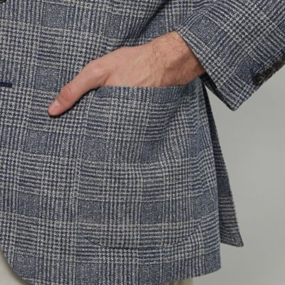 【ＦＬＥＸ　ＪＥＲＳＥＹ】【ＬＡＮＩＦＩＣＩＯ　ＲＯＭＡ／ラニフィーチョ　ローマ】グレンチェックジャケット（Ｇ１Ｅ０３５１０＿＿）