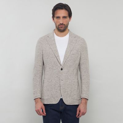 【ＦＬＥＸ　ＪＥＲＳＥＹ】【ＬＡＮＩＦＩＣＩＯ　ＲＯＭＡ／ラニフィーチョ　ローマ】ハウンドトゥースジャケット（Ｇ１Ｅ０３５１１＿＿）