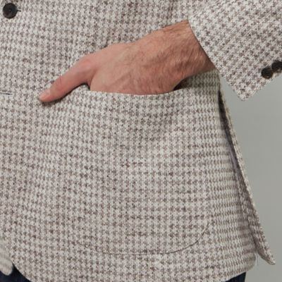 【ＦＬＥＸ　ＪＥＲＳＥＹ】【ＬＡＮＩＦＩＣＩＯ　ＲＯＭＡ／ラニフィーチョ　ローマ】ハウンドトゥースジャケット（Ｇ１Ｅ０３５１１＿＿）