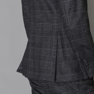 【ＬＥＯＮ掲載】【ＦＬＥＸ　ＪＥＲＳＥＹ】グレンチェックセットアップジャケット（Ｇ１Ｅ２２４０１ＬＬ）