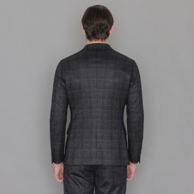 【ＬＥＯＮ掲載】【ＦＬＥＸ　ＪＥＲＳＥＹ】グレンチェックセットアップジャケット（Ｇ１Ｅ２２４０１ＬＬ）