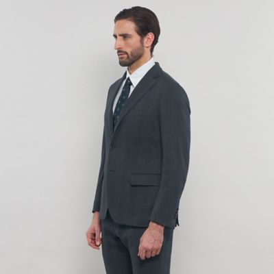 【ＦＬＥＸ　ＪＥＲＳＥＹ】コットンウールジャージーグレンチェックセットアップジャケット（Ｇ１Ｅ２２４１６＿＿）