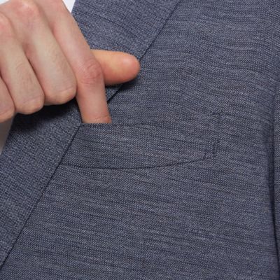 【ＦＬＥＸ　ＪＥＲＳＥＹ】サマーウールジャージーセットアップジャケット（Ｇ１Ｅ２２５０２ＬＬ）
