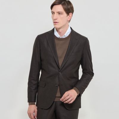 MACKINTOSH LONDON (Men)/マッキントッシュ ロンドン【FLEX JERSEY】バランサーキュラーセットアップジャケット(G1E22600LL) チャ58G コート・ジャケット【三越伊勢丹/公式】