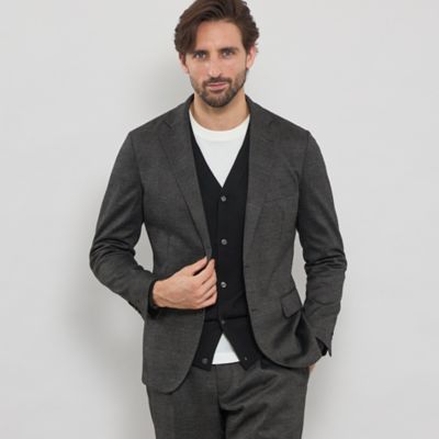 MACKINTOSH LONDON (Men)/マッキントッシュ ロンドン【FLEX JERSEY】グレンチェックセットアップジャケット(G1E22601LL) グレー07G コート・ジャケット【三越伊勢丹/公式】