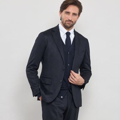MACKINTOSH LONDON (Men)/マッキントッシュ ロンドン【FLEX JERSEY】グレンチェックセットアップジャケット(G1E22601LL) アオ28G コート・ジャケット【三越伊勢丹/公式】