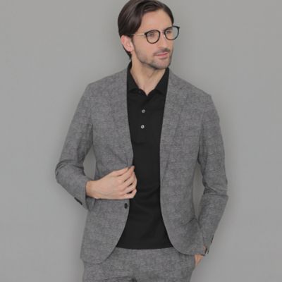 ＜MACKINTOSH LONDON (Men)＞【ＬＥＯＮ掲載】【ＢＲＥＡＳＹ　ＪＡＣＫＥＴ】ＣＯＯＬ　ＤＯＴＳ　セットアップジャケット（Ｇ１Ｅ２３３０６ＬＬ）
