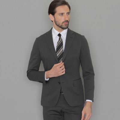 ＜MACKINTOSH LONDON (Men)＞【ＦＬＥＸ　ＪＥＲＳＥＹ】３６Ｇハニカムジャージーセットアップジャケット（Ｇ１Ｅ２４４００ＬＬ）