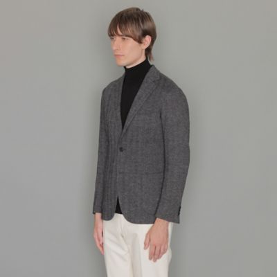 【ＬＥＯＮ掲載】【ＦＬＥＸ　ＪＥＲＳＥＹ】ヘリンボーンジャケット（Ｇ１Ｅ２６２１４ＬＬ）