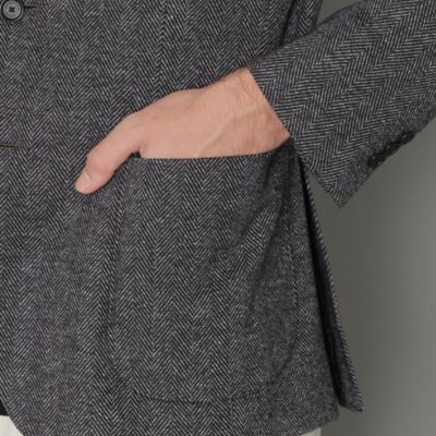 【ＬＥＯＮ掲載】【ＦＬＥＸ　ＪＥＲＳＥＹ】ヘリンボーンジャケット（Ｇ１Ｅ２６２１４ＬＬ）