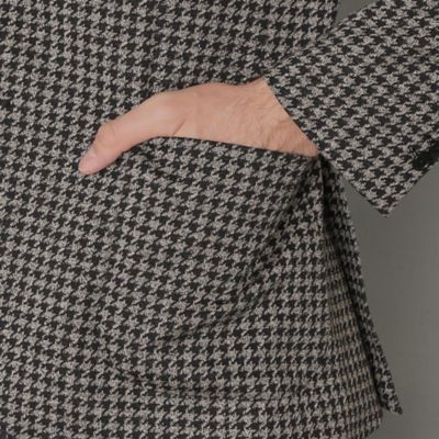 【ＦＬＥＸ　ＪＥＲＳＥＹ】【ＲＯＭＡ／ローマ】ハウンドトゥースジャケット（Ｇ１Ｅ２６４０６ＬＬ）