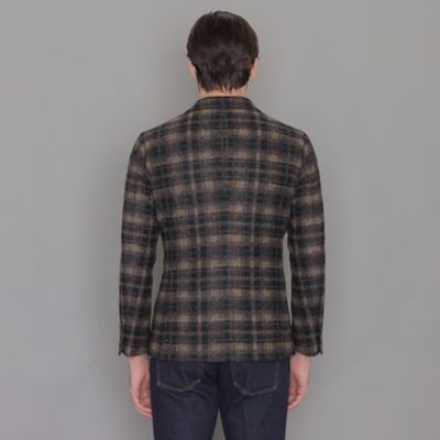 【ＬＥＯＮ掲載】【ＦＬＥＸ　ＪＥＲＳＥＹ】スライバーチェックジャケット（Ｇ１Ｅ２６４０８ＬＬ）
