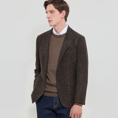 ダーバン D'URBAN 無地調プリントジャージーニット