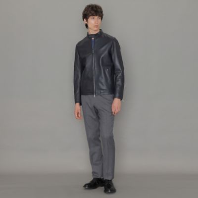 【Ｗｅａｔｈｅｒ　ｐｒｏｏｆｅｄ　Ｌｅａｔｈｅｒ】レザーシングルライダースジャケット（Ｇ１Ｆ０１００５＿＿）
