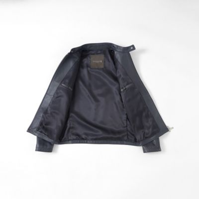 【Ｗｅａｔｈｅｒ　ｐｒｏｏｆｅｄ　Ｌｅａｔｈｅｒ】レザーシングルライダースジャケット（Ｇ１Ｆ０１００５＿＿）