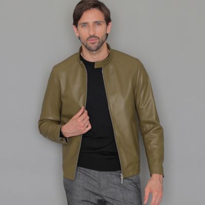 【Ｗｅａｔｈｅｒ　ｐｒｏｏｆｅｄ　Ｌｅａｔｈｅｒ】レザーシングルライダースジャケット（Ｇ１Ｆ０１００５＿＿）