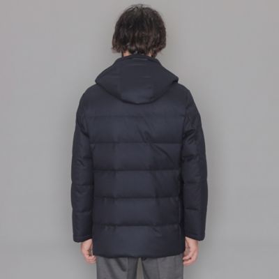 【ＥＬＩＮＧＴＯＮ】ウールサキソニーフーデッドダウンアウター（Ｇ１Ｆ４９２２６＿＿）