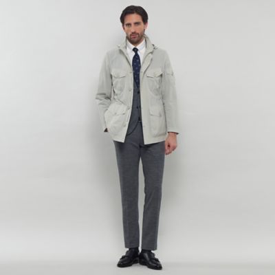 【ＢＥＲＷＩＣＫ】【ＦＥＡＴＨＥＲ－ＴＥＣＨ　ＰＡＣ】【ＦＬＥＸ　ＮＹＬＯＮ】ストレッチナイロンミリタリーブルゾン（Ｇ１Ｆ８８００１＿＿）