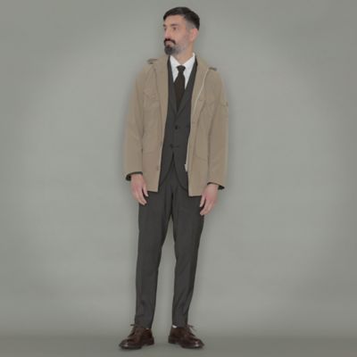 【ＢＥＲＷＩＣＫ】【ＦＥＡＴＨＥＲ－ＴＥＣＨ　ＰＡＣ】【ＦＬＥＸ　ＮＹＬＯＮ】ストレッチナイロンミリタリーブルゾン（Ｇ１Ｆ８８００１＿＿）