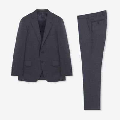 【ＮＥＷ　ＢＲＩＤＧＥ】【ＬｏｒｏＰｉａｎａ　Ｆａｂｒｉｃ】メランジピンヘッドスーツ（Ｇ１Ｈ５１３００Ｌ＿）