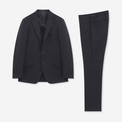 [NEW BRIDGE] [Yamaei Wool] Plain wool gabardine suit (G1H51304L_)