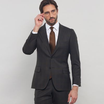 MACKINTOSH LONDON (Men)/マッキントッシュ ロンドン【NEW BRIDGE】Super110's コンビネーションチェックスーツ(G1H51505L_) チャ 【三越伊勢丹/公式】