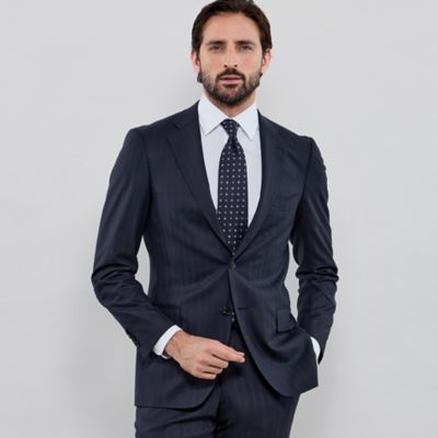 ネイビー スーツ 150cm ネクタイ付き SALE38％OFF】バーズアイ3ピーススーツ 140 150 160 170cm (8401