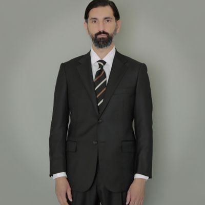 MACKINTOSH LONDON (Men)/マッキントッシュ ロンドン 【OX BRIDGE】【VITALE BARBERIS CANONICO/ヴィターレ・バルベリス・カノニコ】ツイル無地スーツ(G1H9700